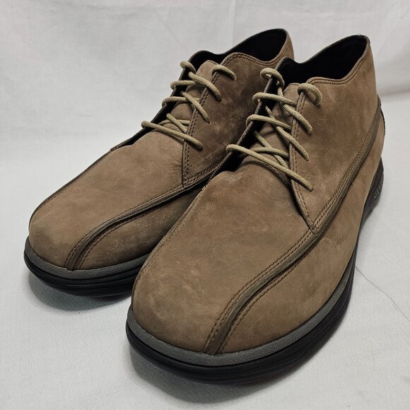 Merrell Topo Rail Chukka Boots Brown Tan Leather Shoes Lace Up Men\'s Size 10.5